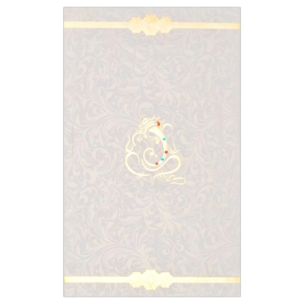 Admirable Ganesha Padded Wedding Card-KNK2280 - Image 3