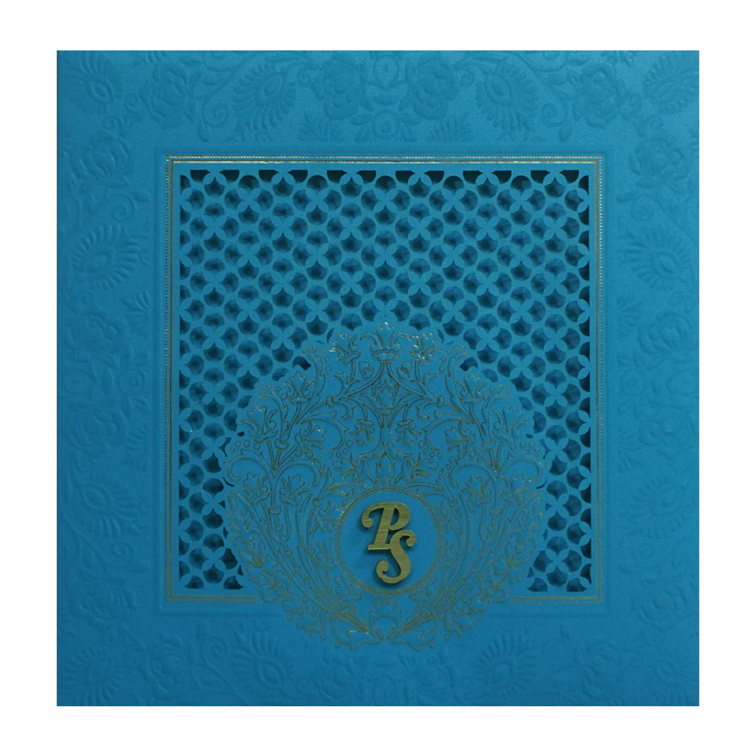 Aqua Blue Premium Invitation Card-KPR24490 - Image 3