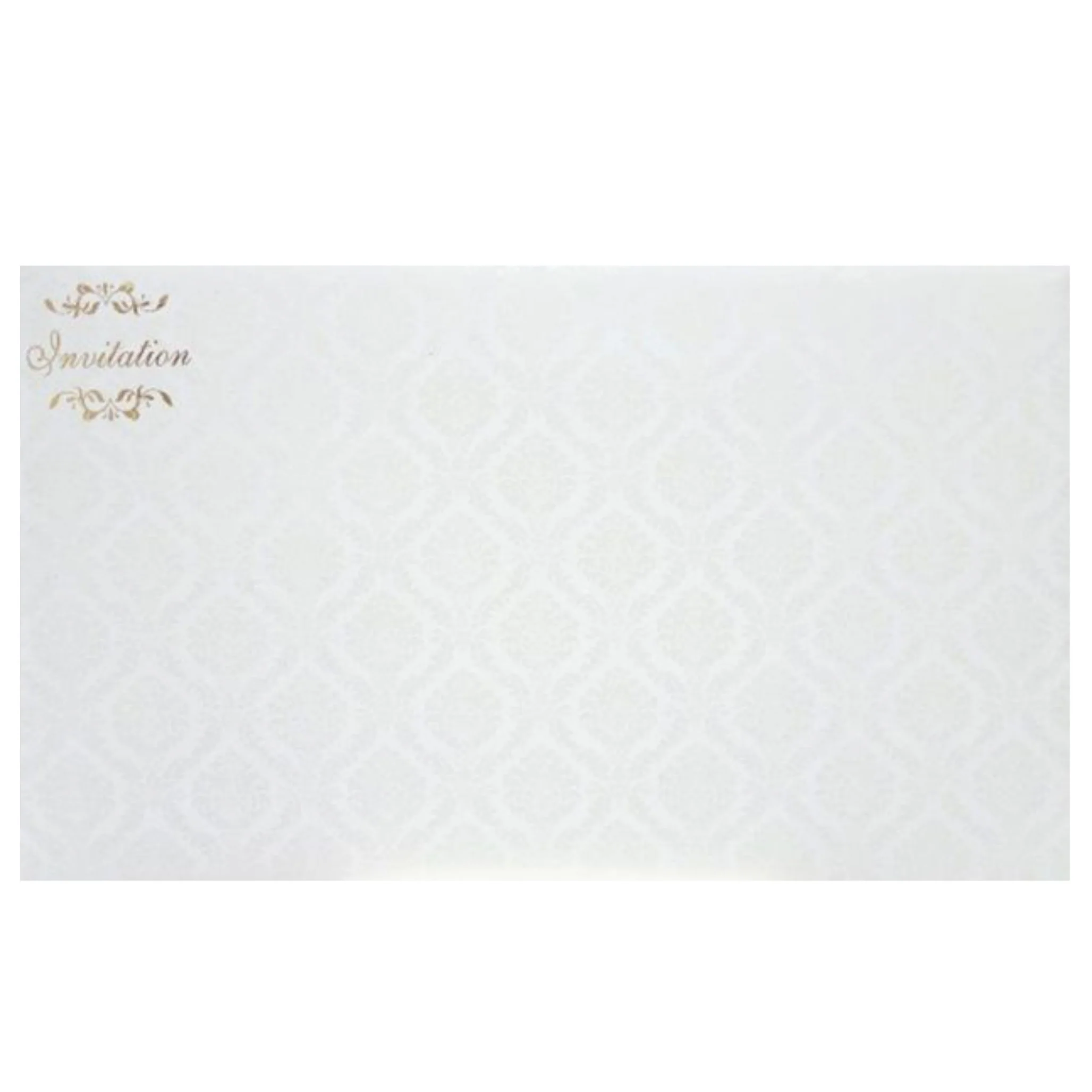 White Die Cut Invitation Card-KNK30721 - Image 4