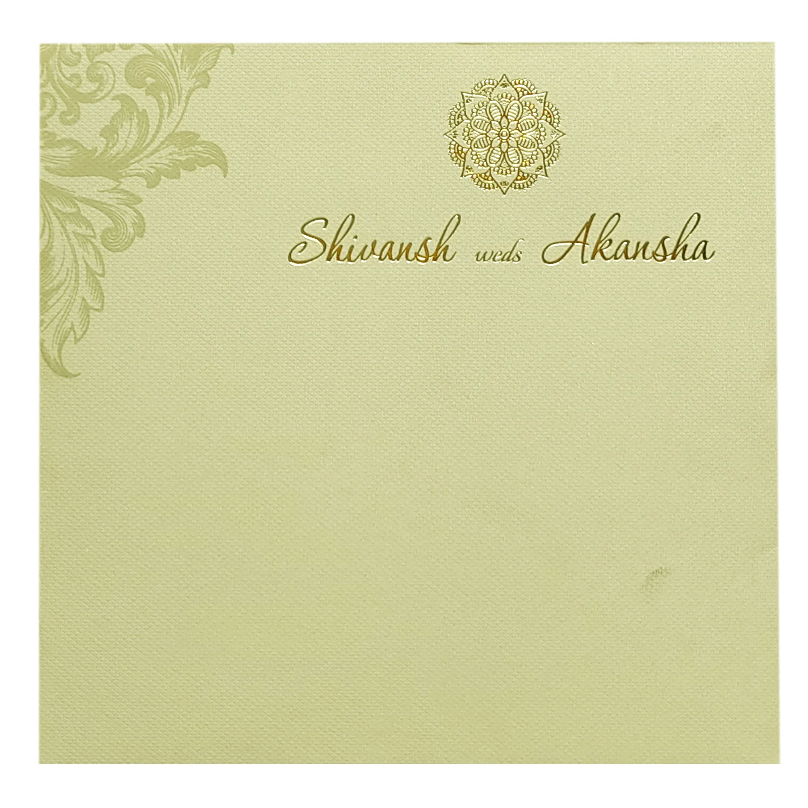 Beige Laser Cut Invitation Card-KRC29482 - Image 4