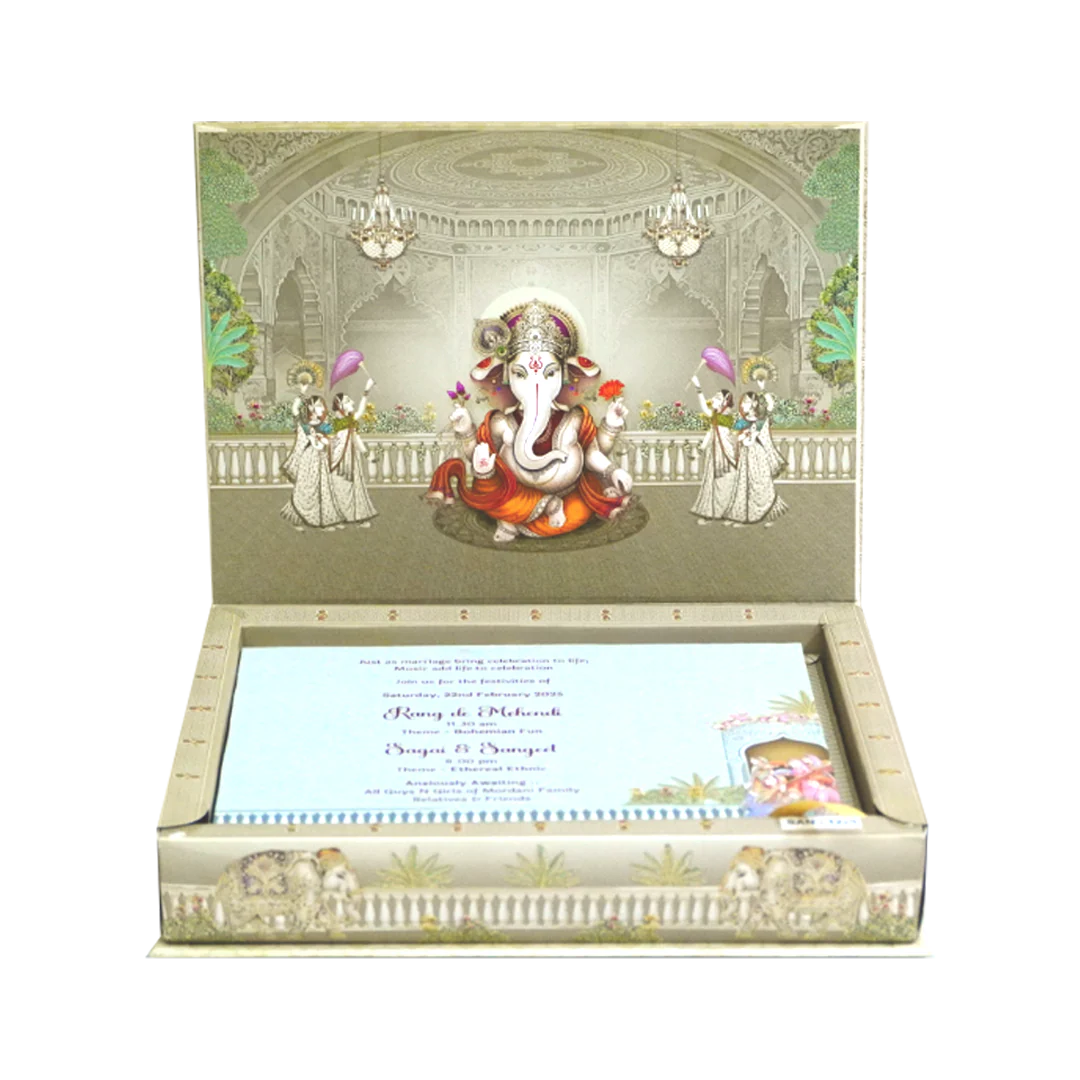 Beige MDF Wedding Box-KSI12280 - Image 6