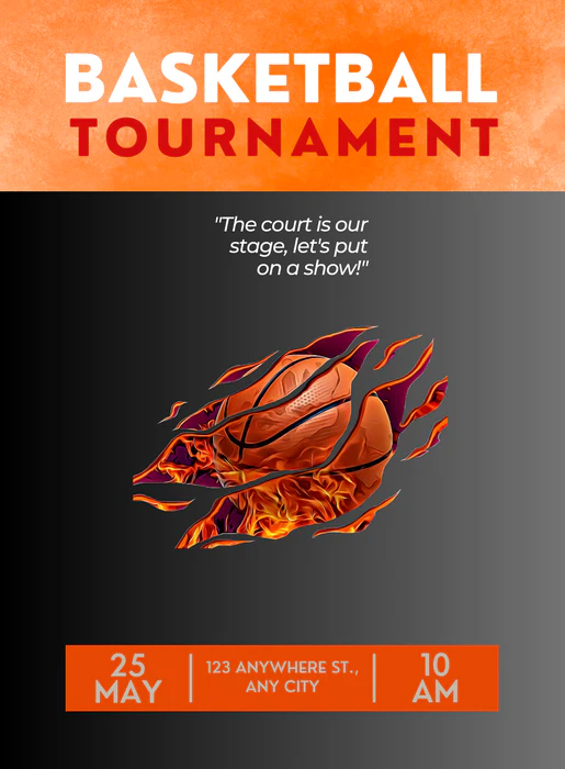 Black Claws basketball Invitation-AABET011 - Image 2
