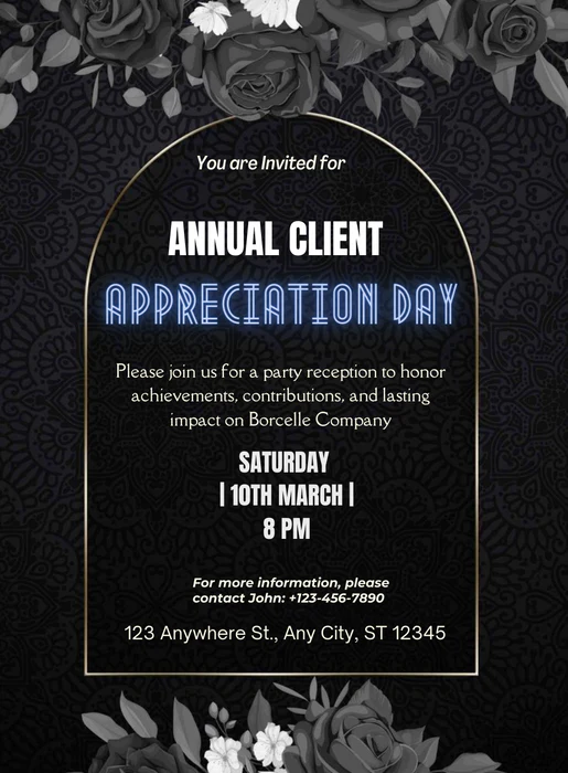 Black Elegant Appreciation-AAAPP006 - Image 2