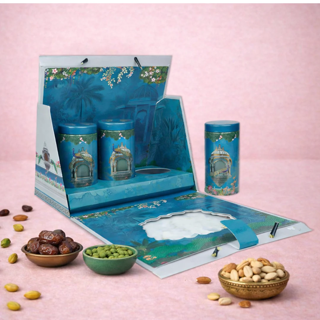 Blue Arch Peacock Palace Return Gift Hamper-GNBT9507 - Image 2