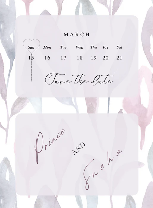 Blue Elegant Save The Date-AASAV008 - Image 2