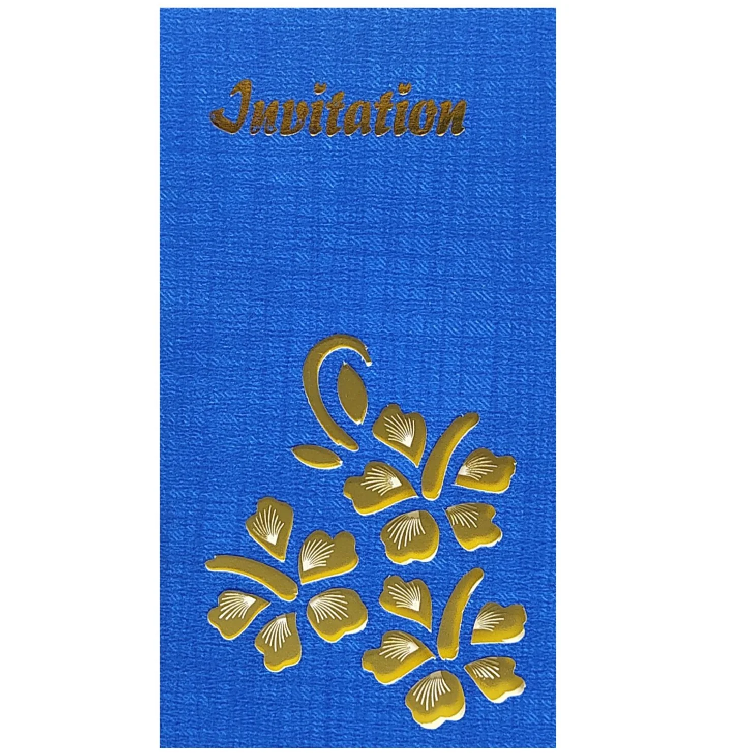 Bright Blue Shading with Blossom Theme Personal Wedding Card - KNKSP718 - Image 3