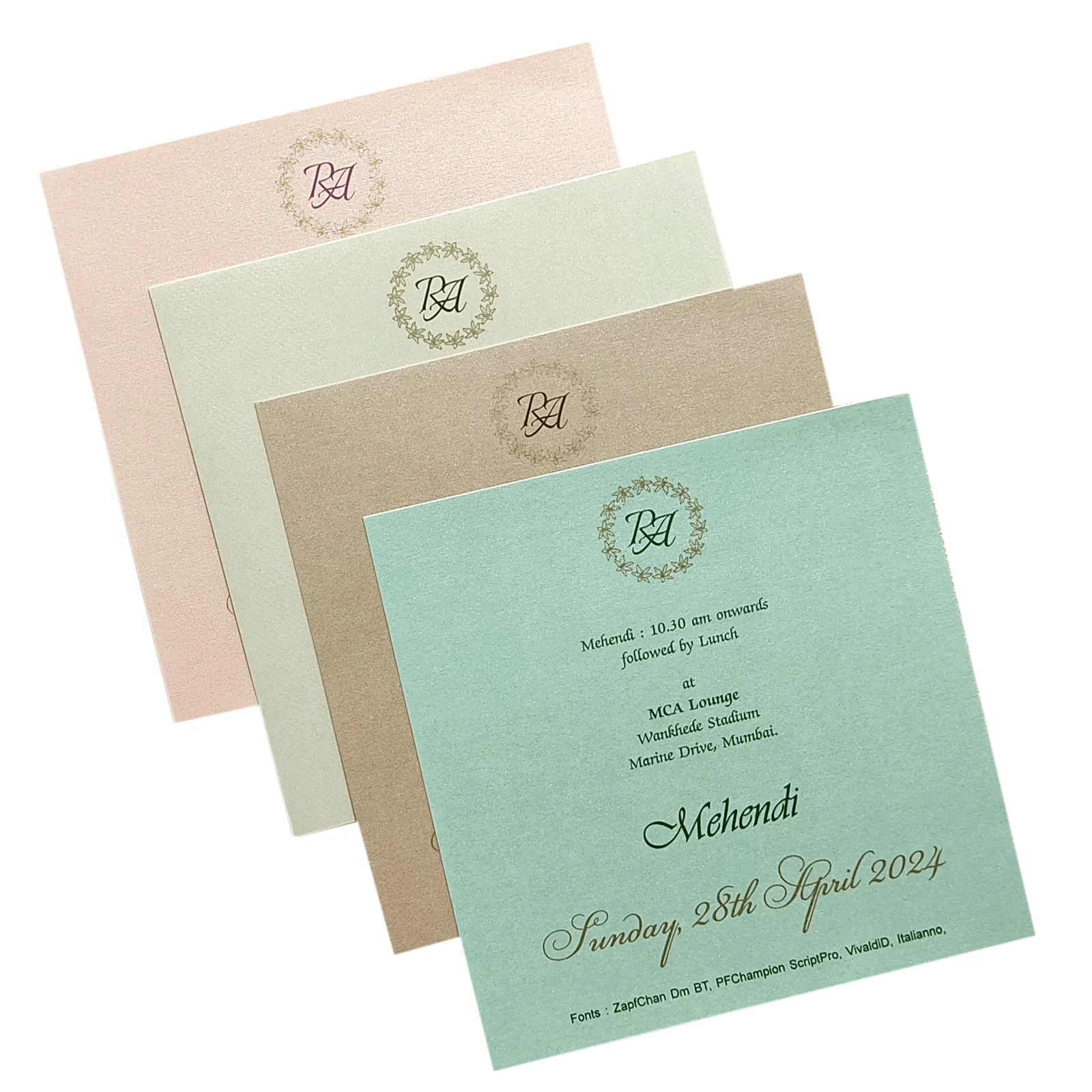 Brown Geometric Design Invitation Card-KRC29261 - Image 5