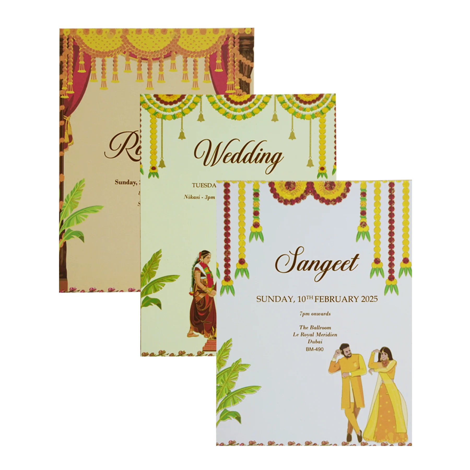 Cream Traditional Royal Marriage Card-KBM04900 - Image 5