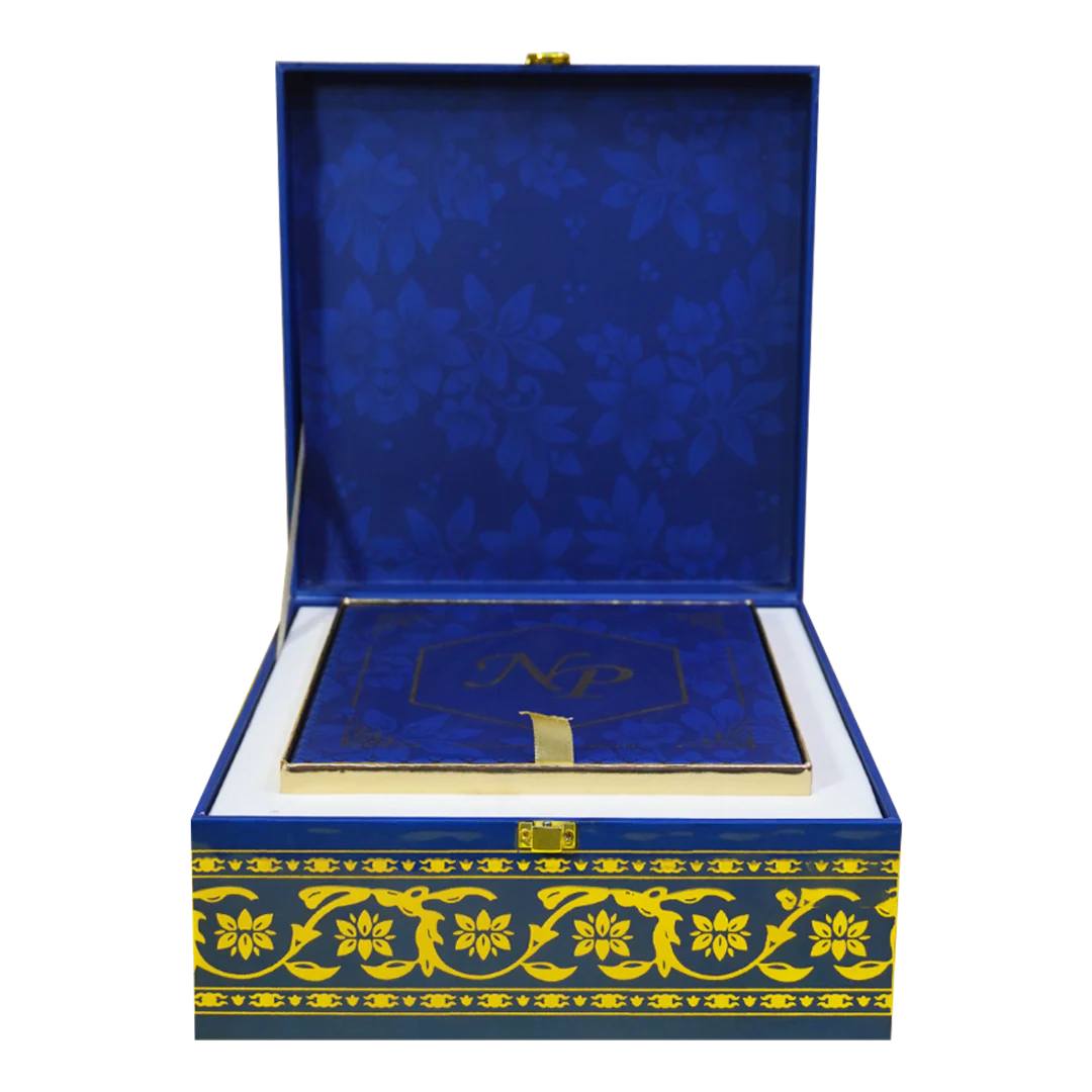 Dark Blue Scodix Luxury Box Invitation-KNWD1015 - Image 2