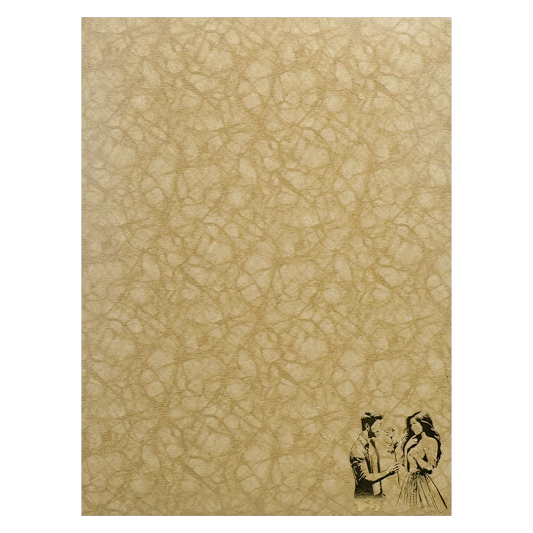 Gold Door Style Floral Wedding Card-KNM2902BR - Image 4