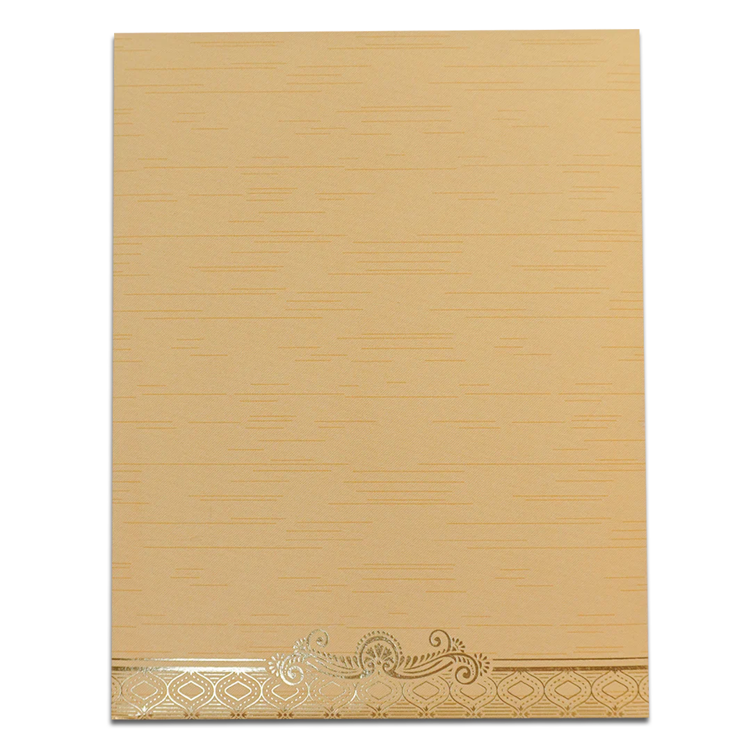 Gold Foil Ganesha Floral Wedding Card-KNKR5033G - Image 4