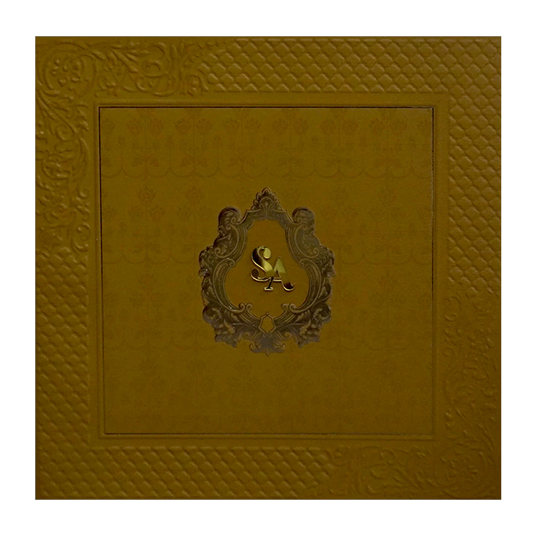 Golden Pattern Marriage Card-KPR09090 - Image 3
