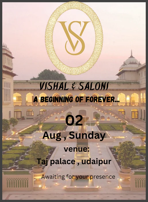 Golden Palace Destination Theme Invitation-AADTI006 - Image 2