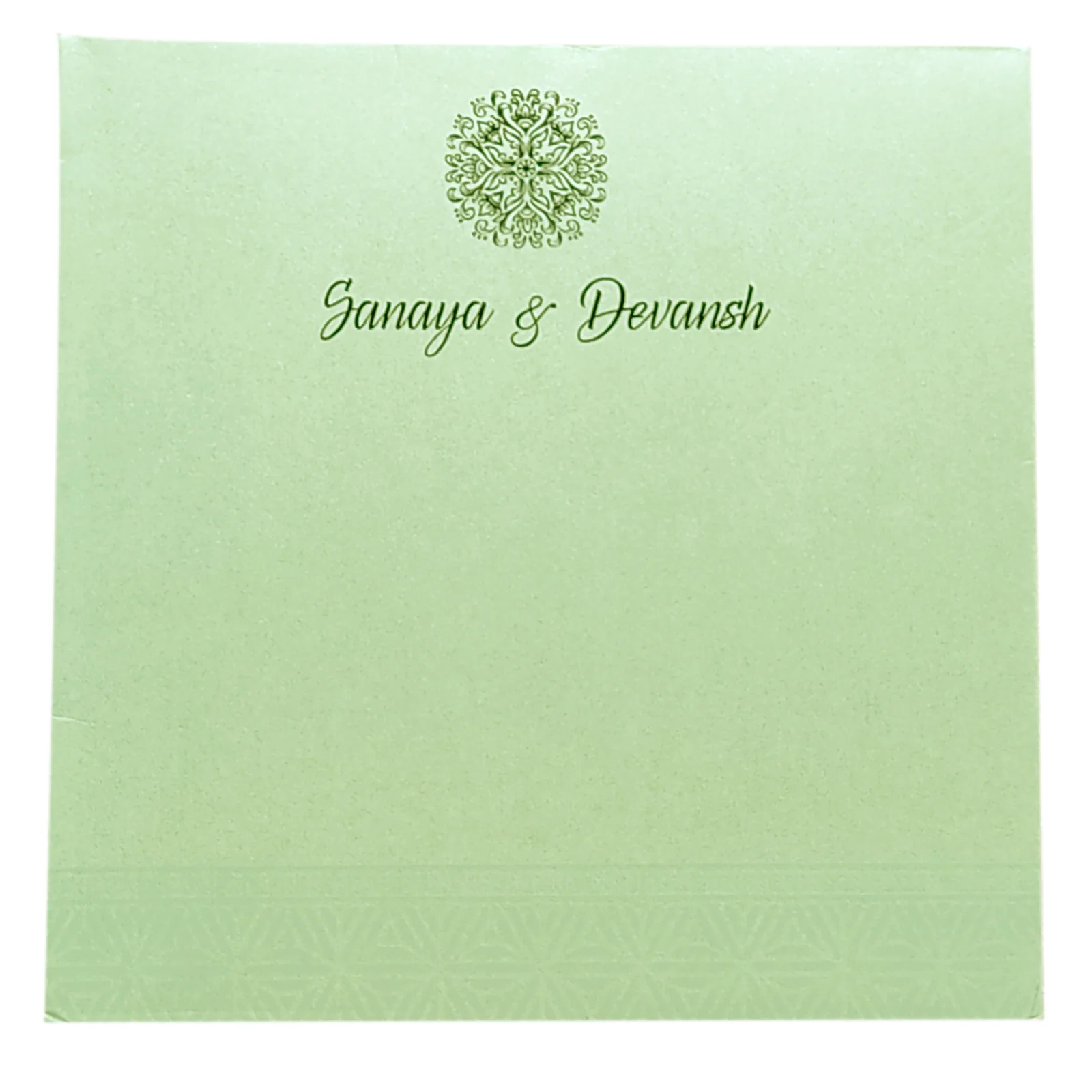 Green Pastel Nameplate Invitation Card-KRC29092 - Image 4