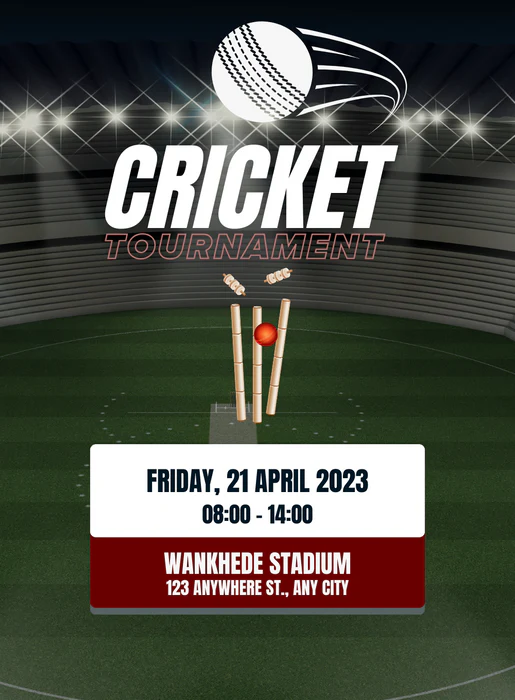Green Trophy Cricket Invitation-AACRI010 - Image 2