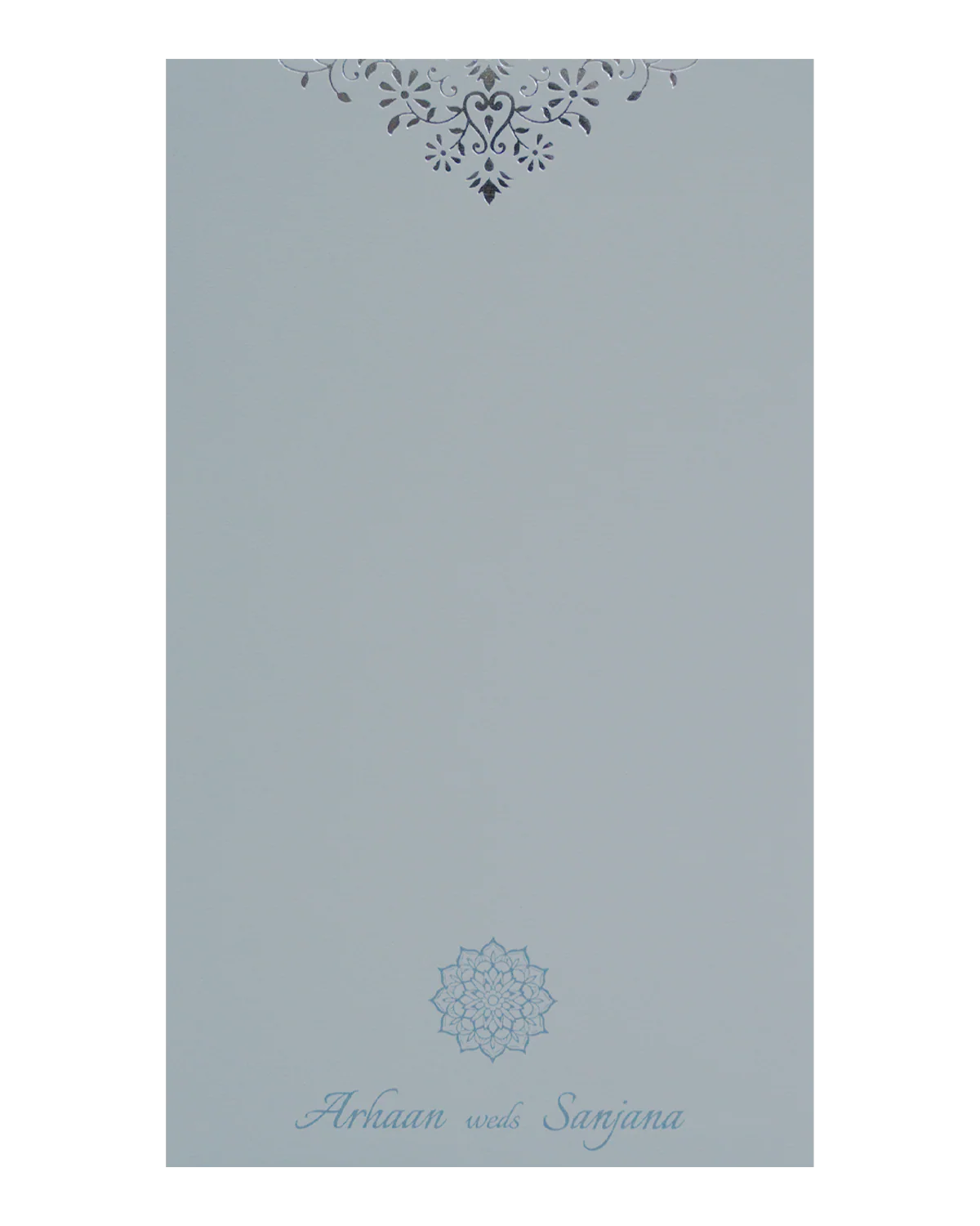 Grey Floral Single Card-KRCS7292 - Image 3