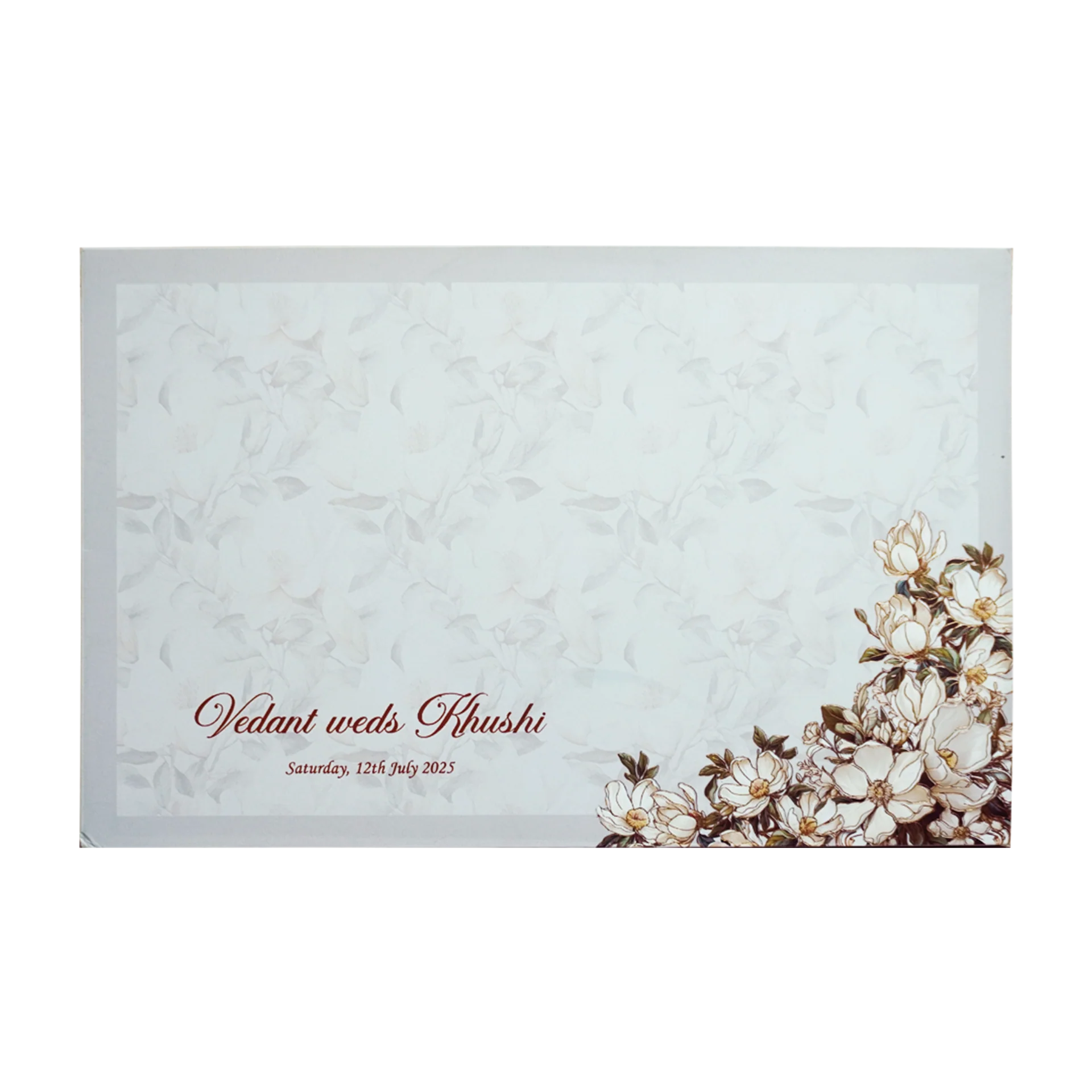 Grey Premium Padded Invitation Card-Kpr24180 - Image 4
