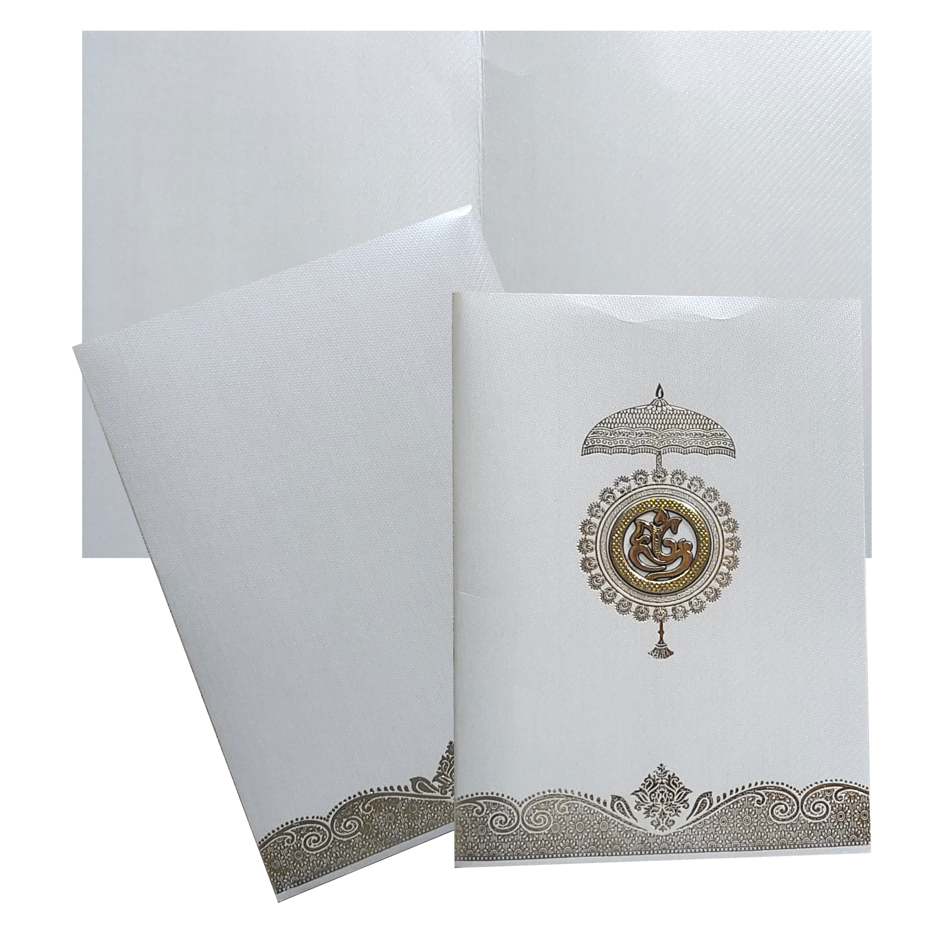 Grey Single Sheet Invitation Card-KNKTGY024
