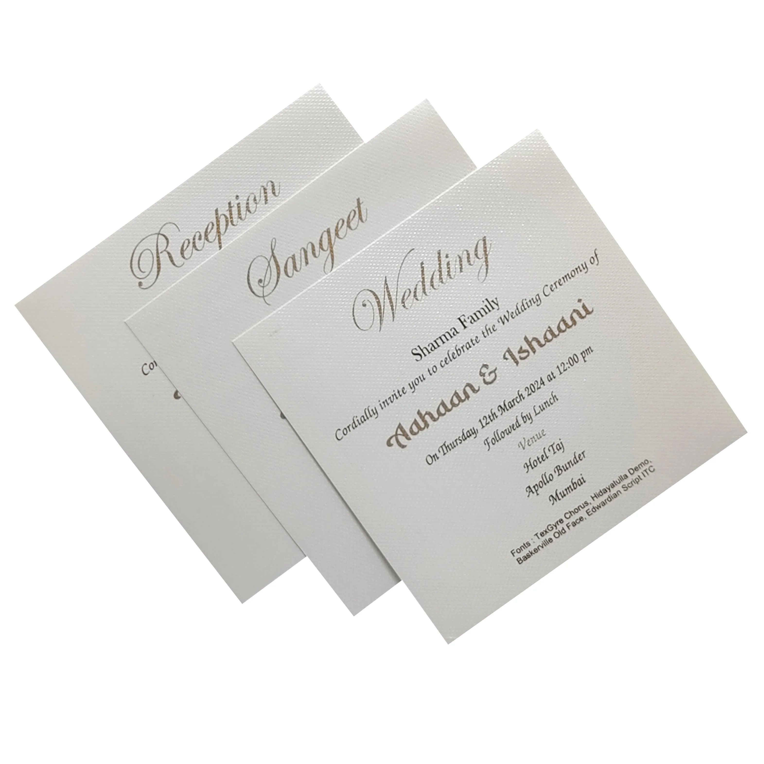 Grey Texture Caricature Invitation Card-KRC29420 - Image 5