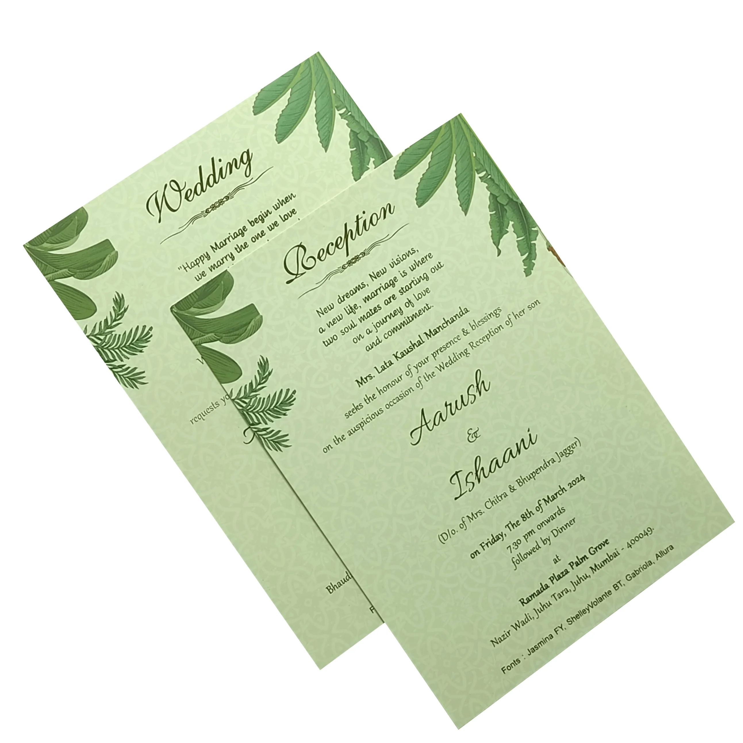 Grey Traditional Invitation Card-KRC29790 - Image 5