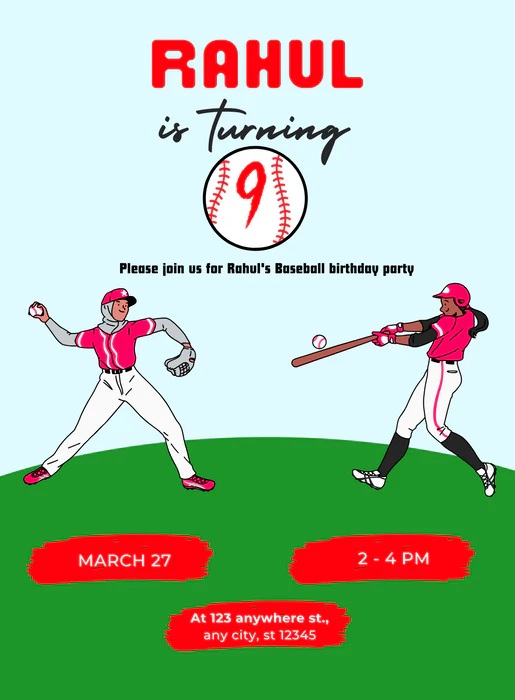 Ground Play baseball Invitation-AABAS008 - Image 2