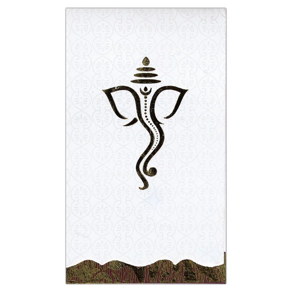 Heavenly Designer Ganesha Personal Wedding Invitation Card-KNK3136 - Image 2