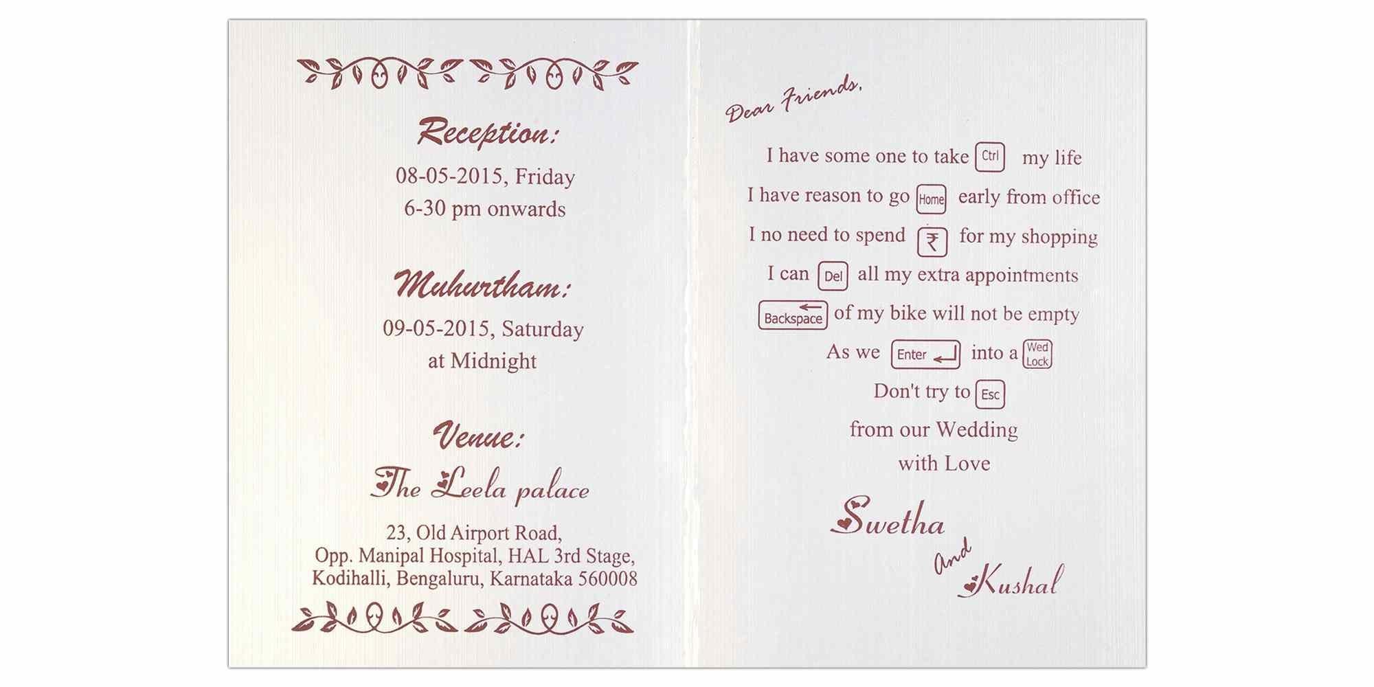 Invitation Card - Delightful Floral Hindu Ganesha Card in Purple-KNK2606 - Image 4