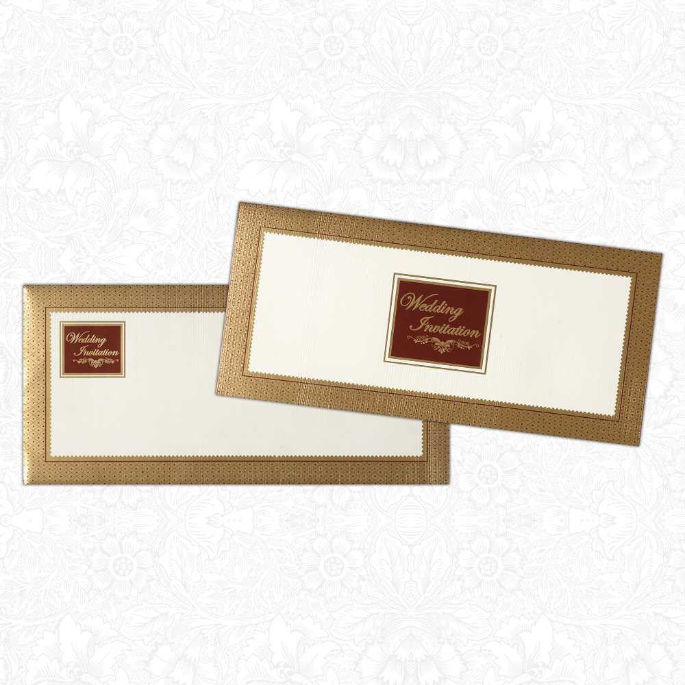 Invitation Card - Horizontal Wedding Invitation Card-KNK3176