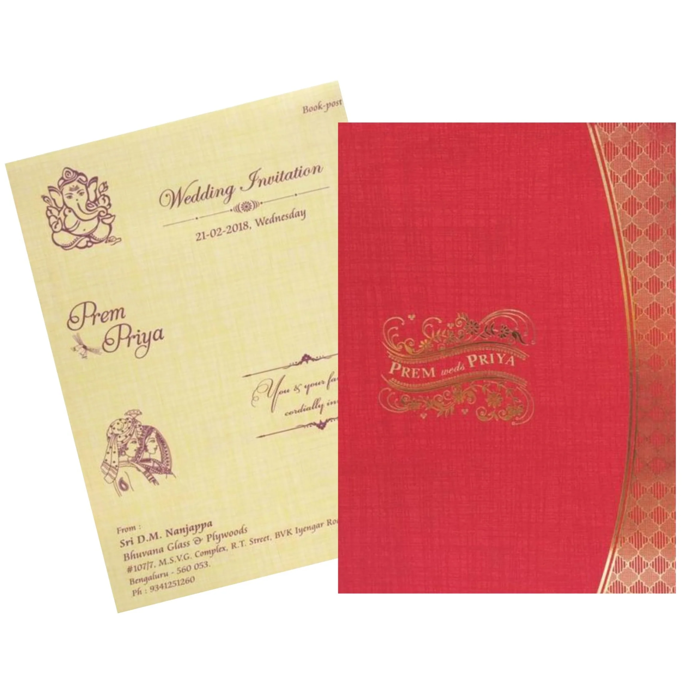 Invitation Card - KNCM804R - Image 2