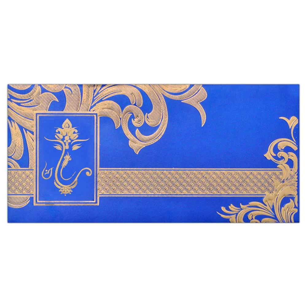 Blue Ganesha And Floral Design-knk2395 - Image 2