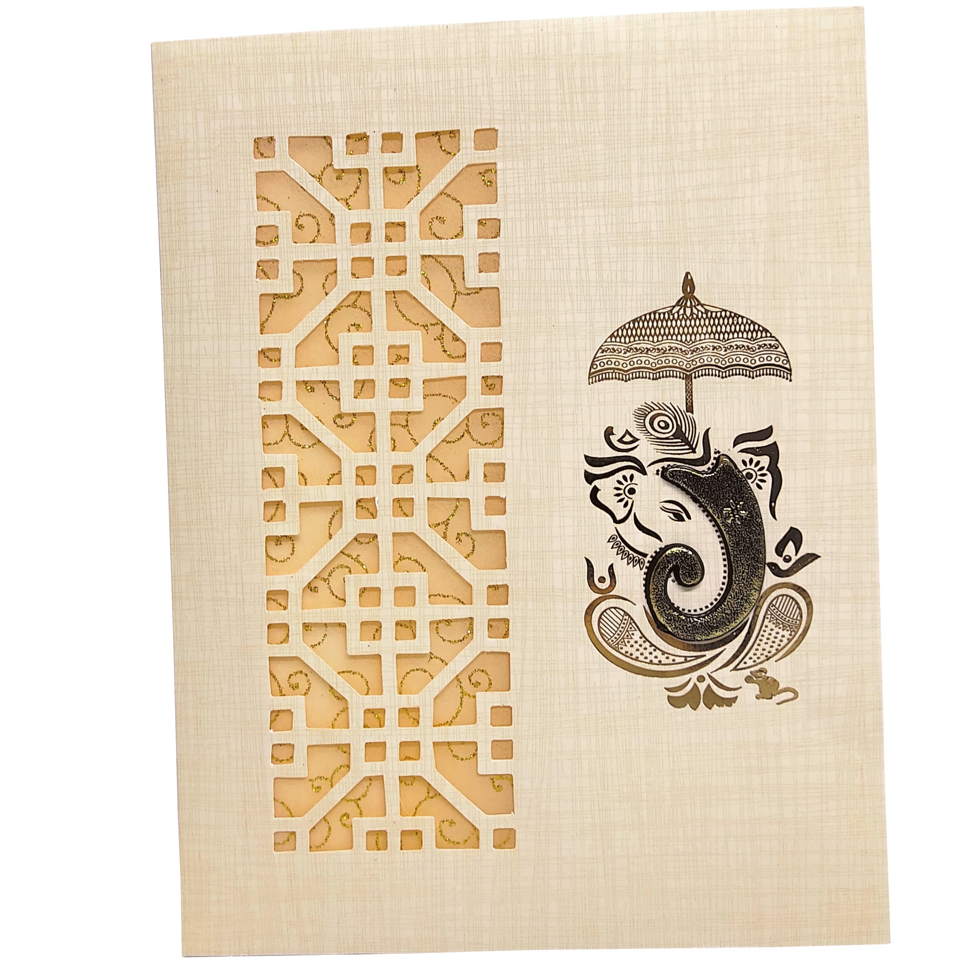 Grey Traditional Invitation Card-KNK50192 - Image 3