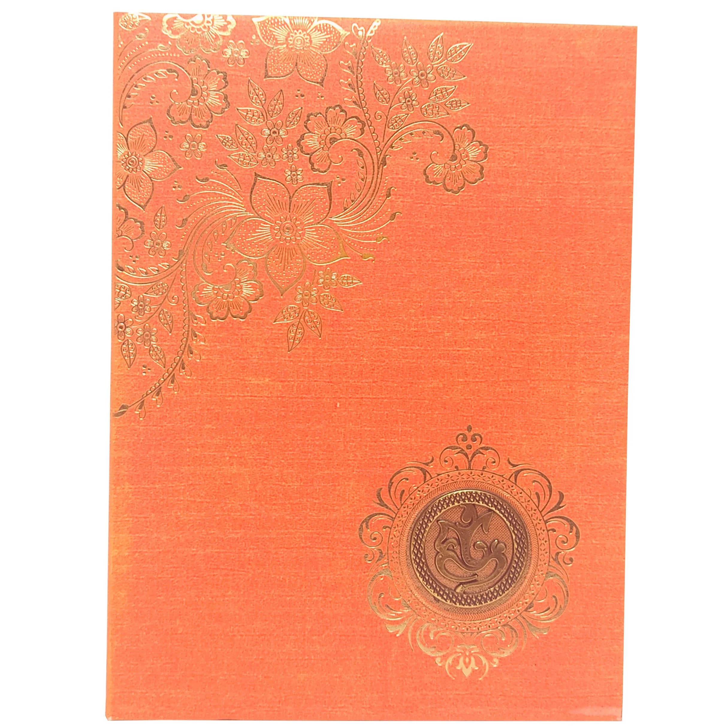 Orange Gold Foiling Invitation Card-KNPC95192 - Image 3