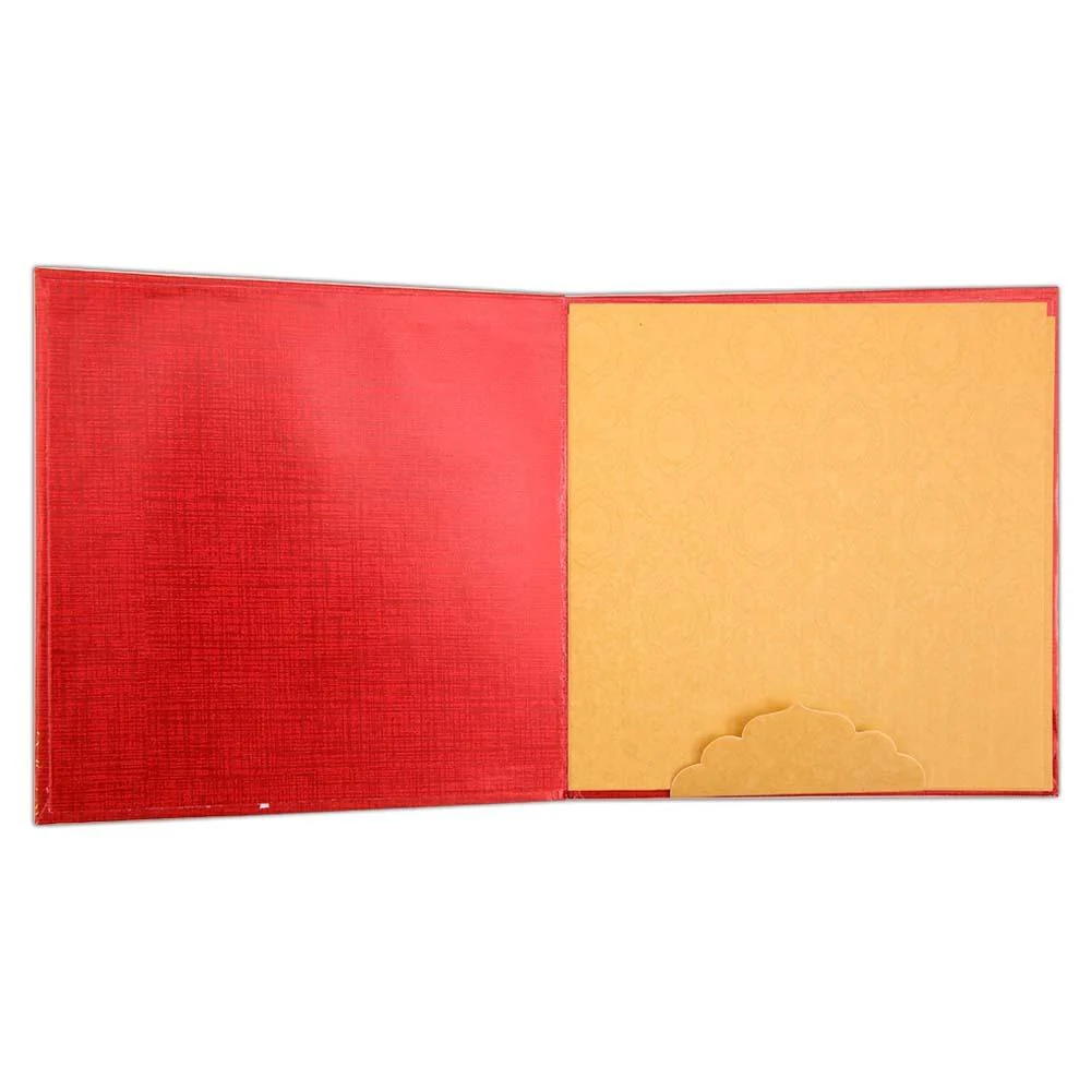 Invitation Card - Opulence defining Rich Red Ganesha card - KNK3056 - Image 4