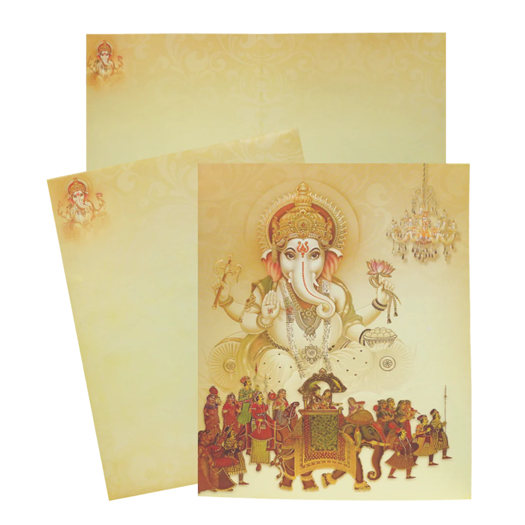 Sandal Jumbo Offset Ganesha With Baraat Print-KNKJ1083