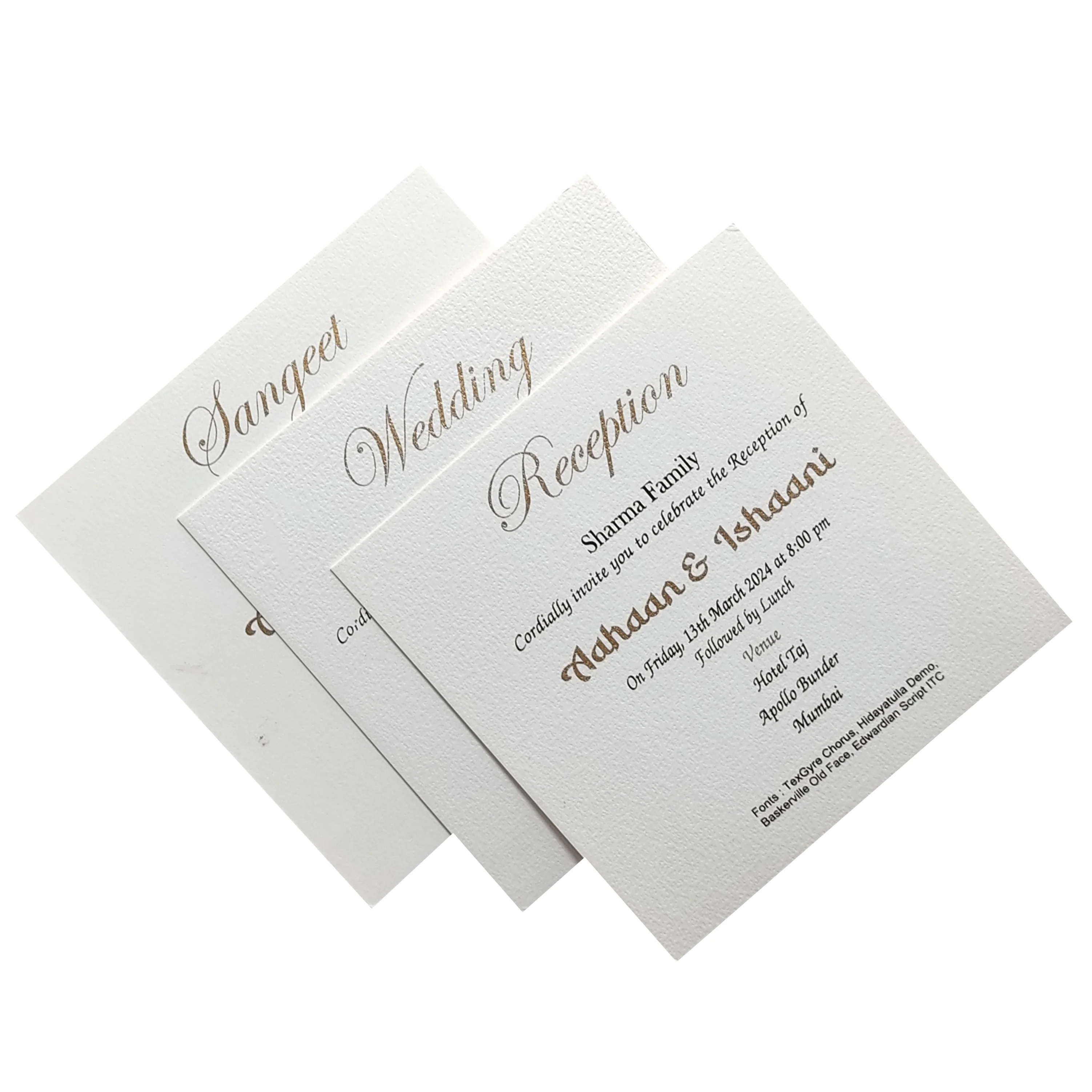 Brown Floral Invitation card-KRC29192 - Image 5