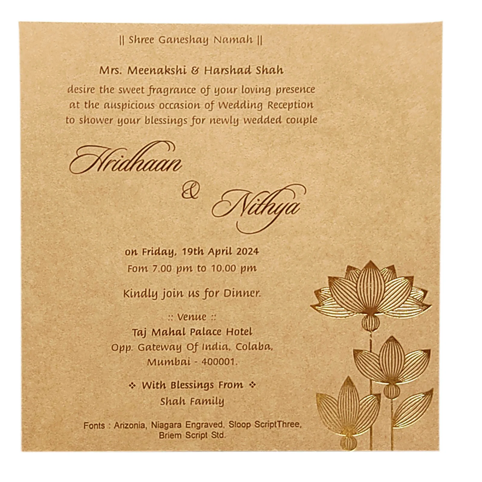 Invitation Card - KRCS6182 - Image 2