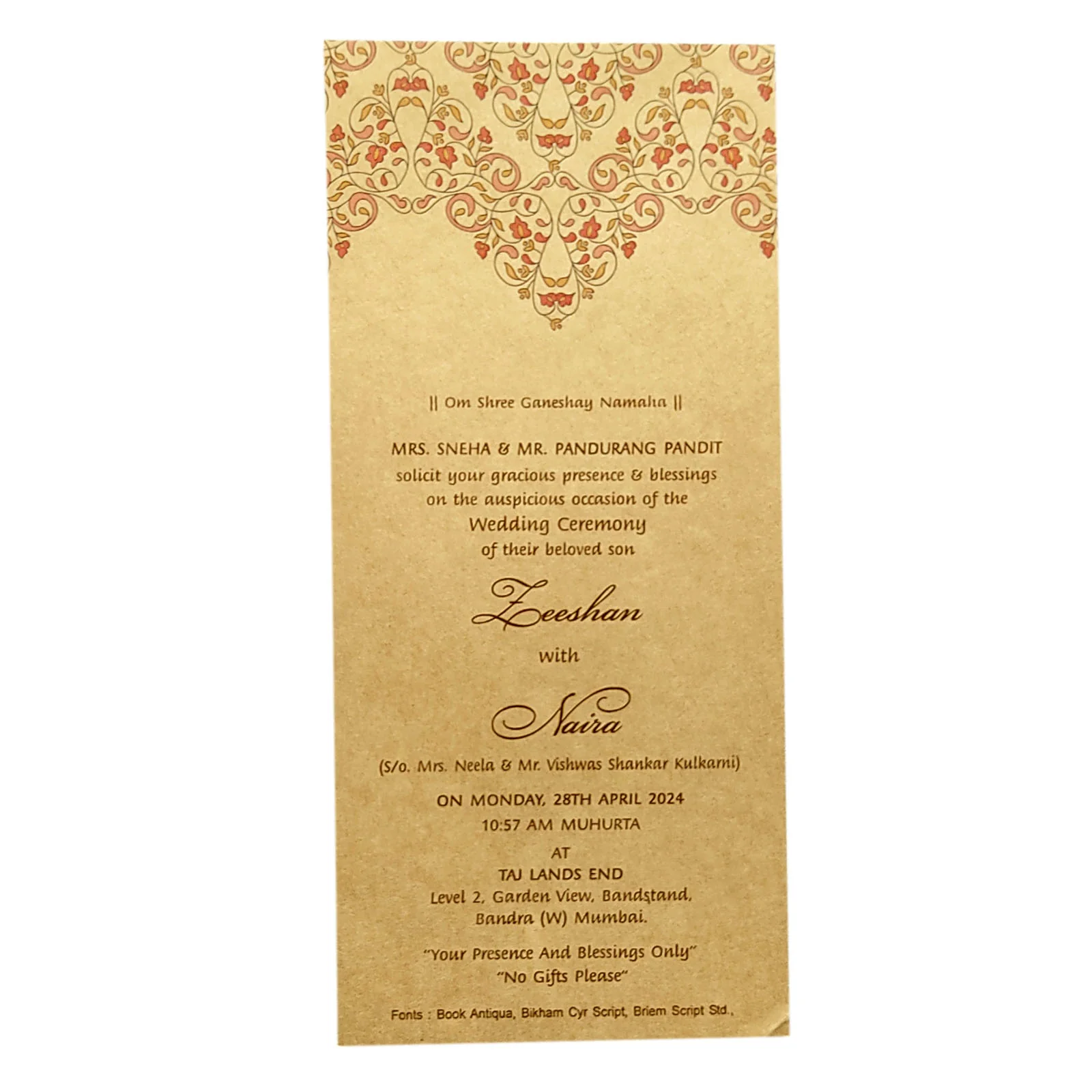 Invitation Card - KRCS6302 - Image 2
