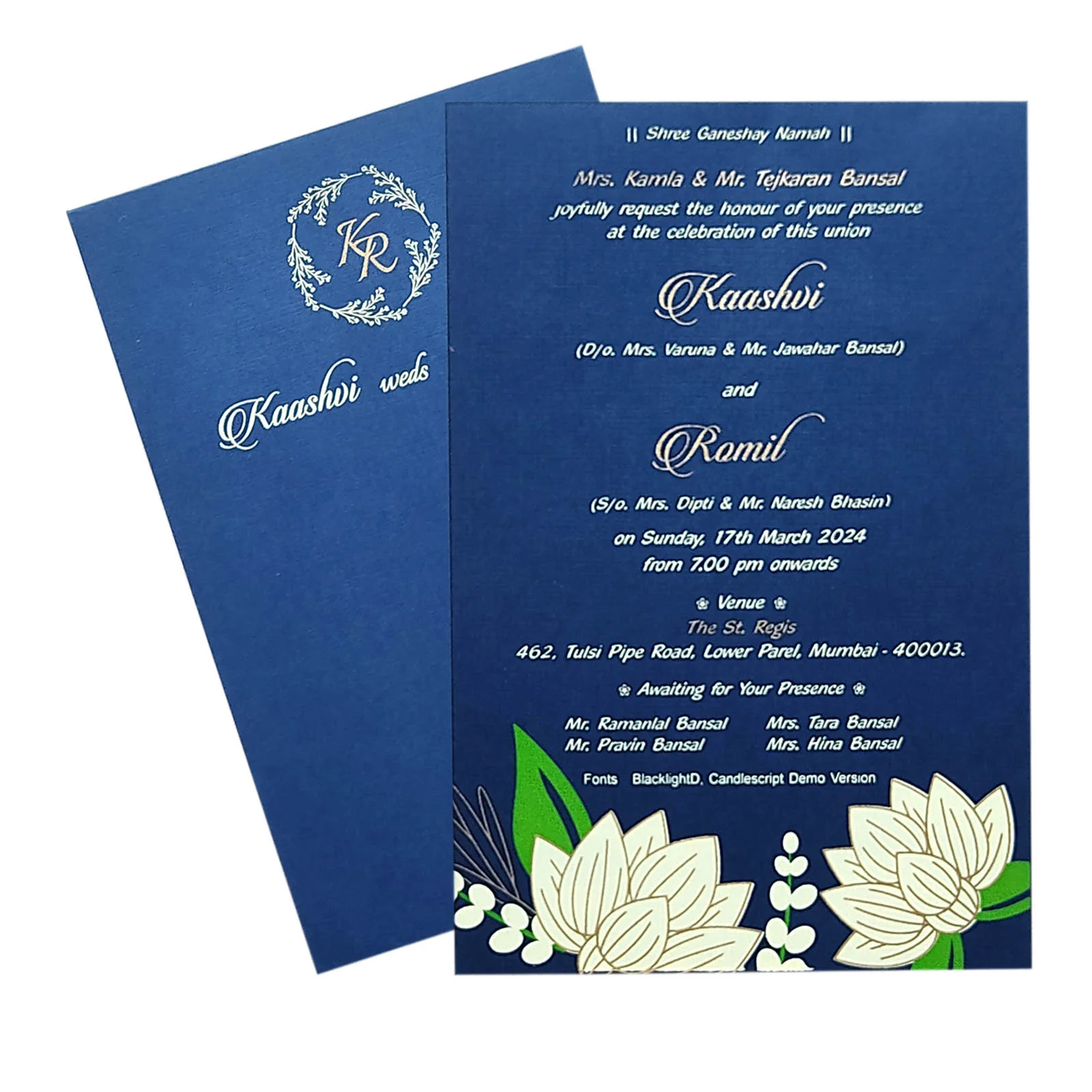 Invitation Card - KRCS6312