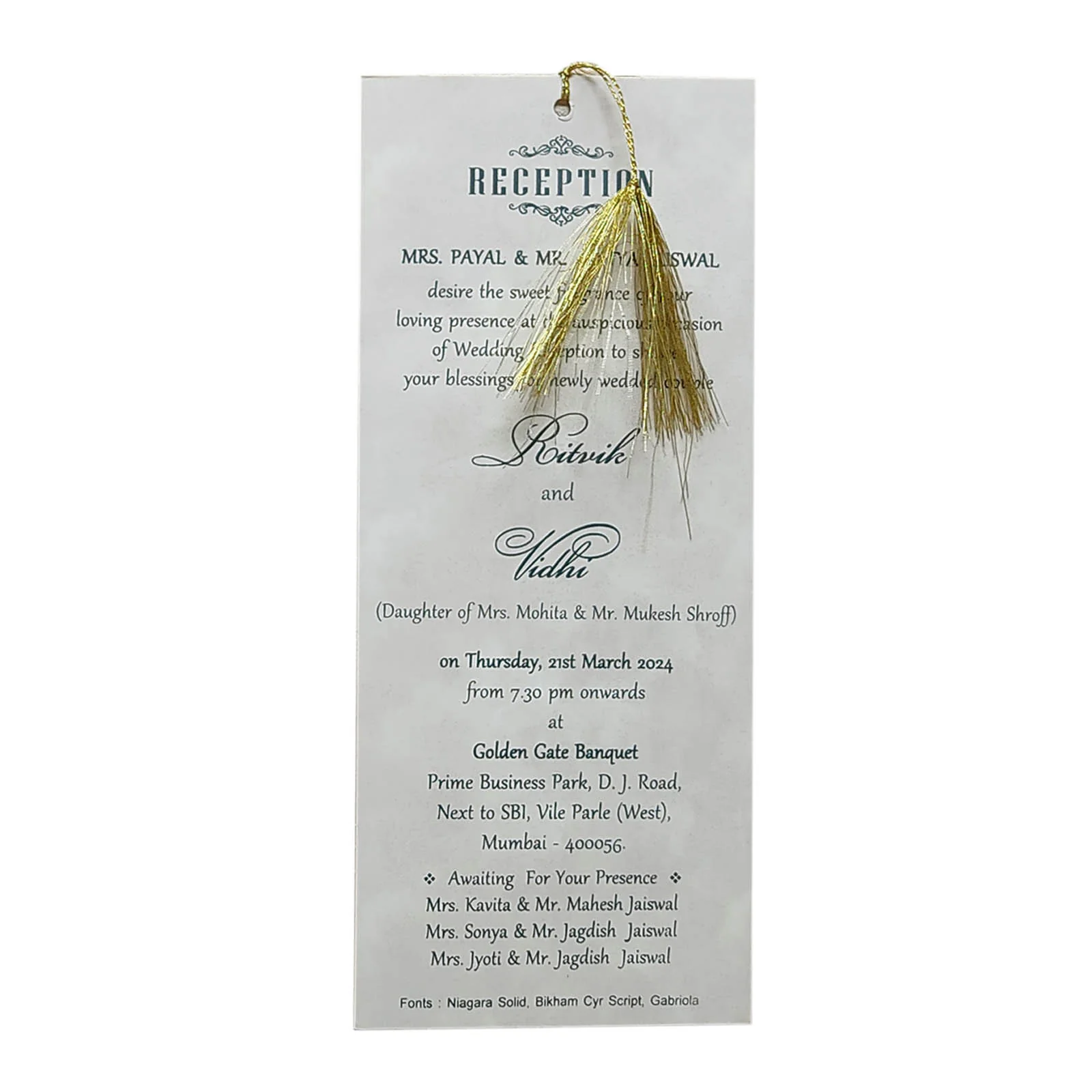 Invitation Card - KRCS6451 - Image 2