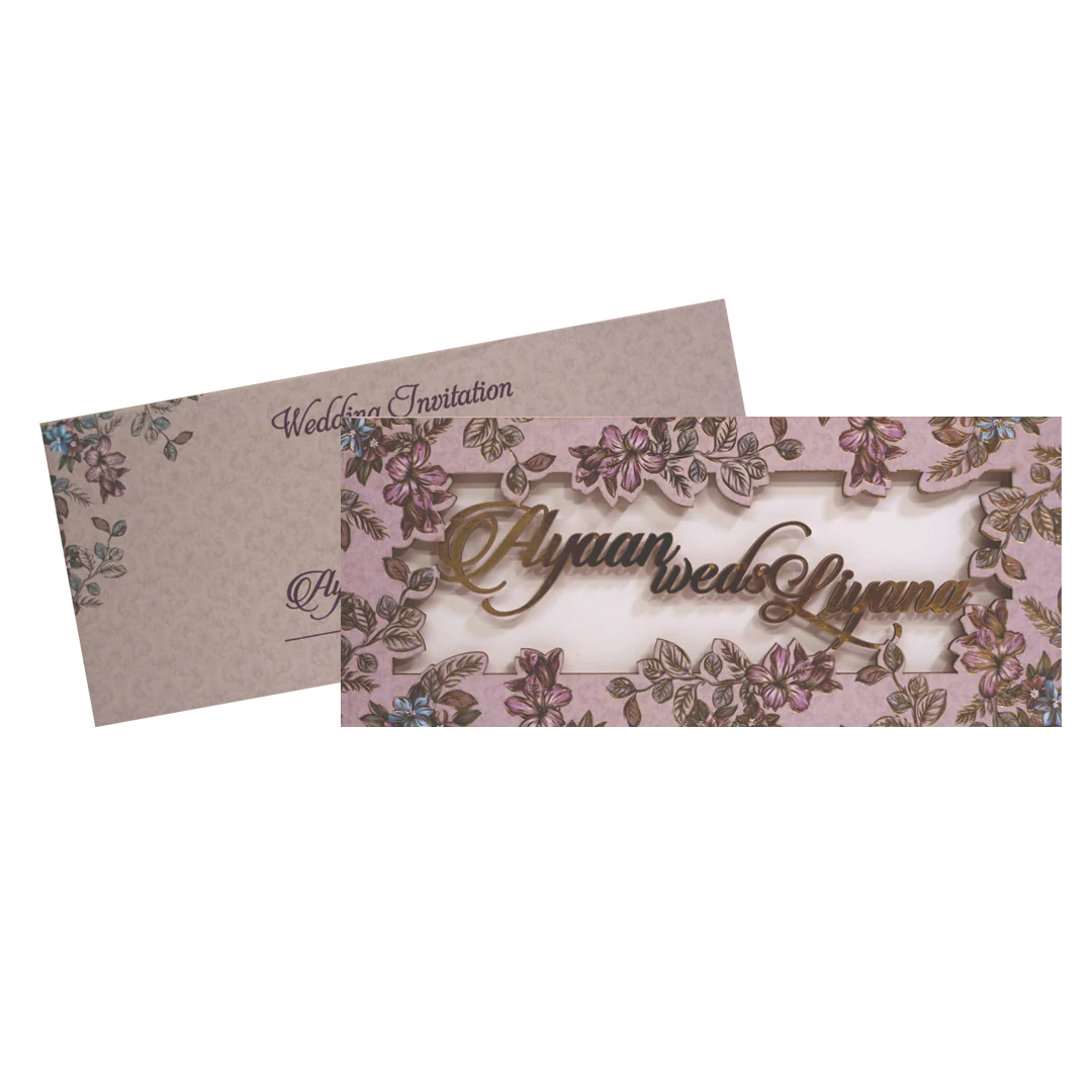 Light Apricot Pink MDF invitation-KVN07140 - Image 2