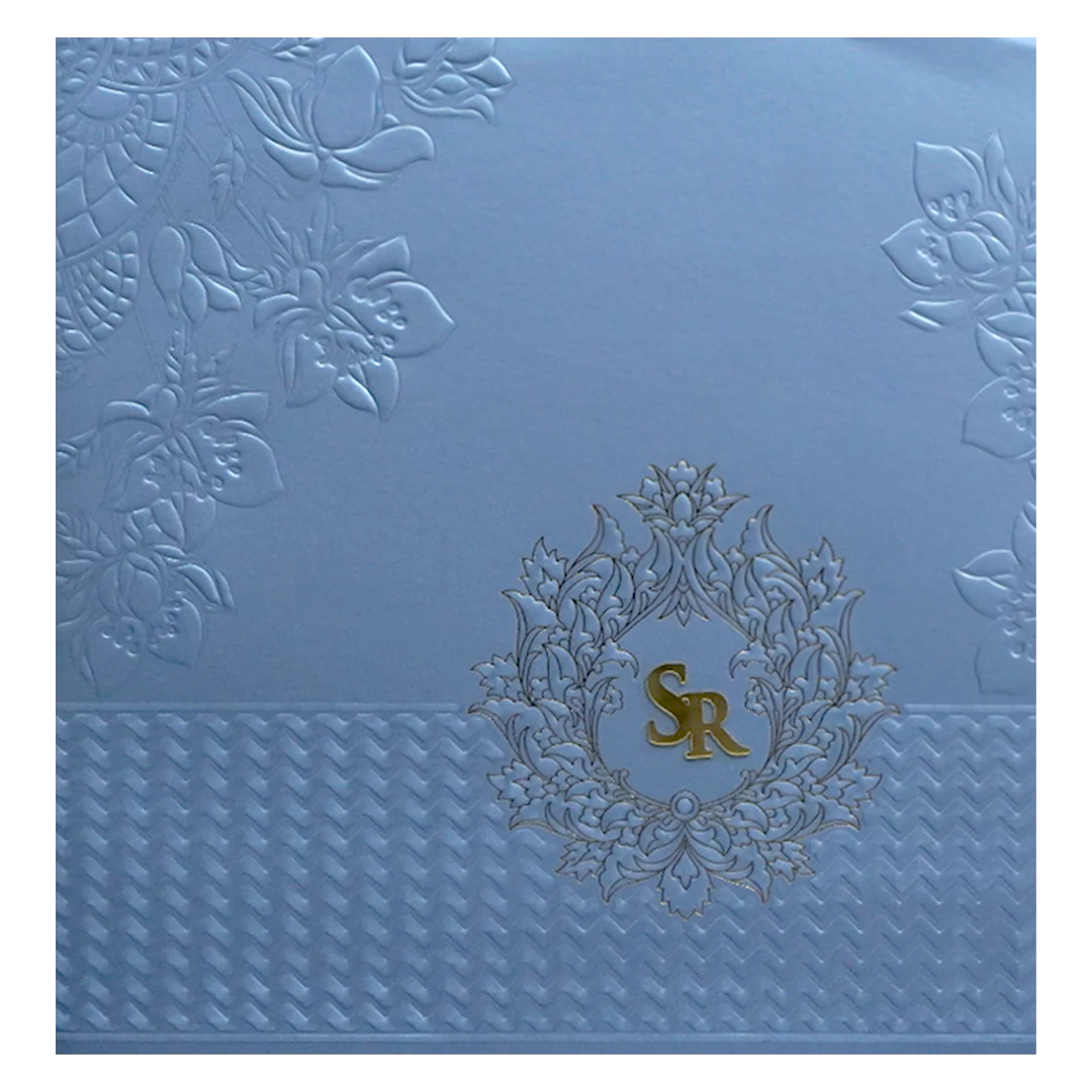 Light Blue Wedding Card-KPR09040 - Image 3