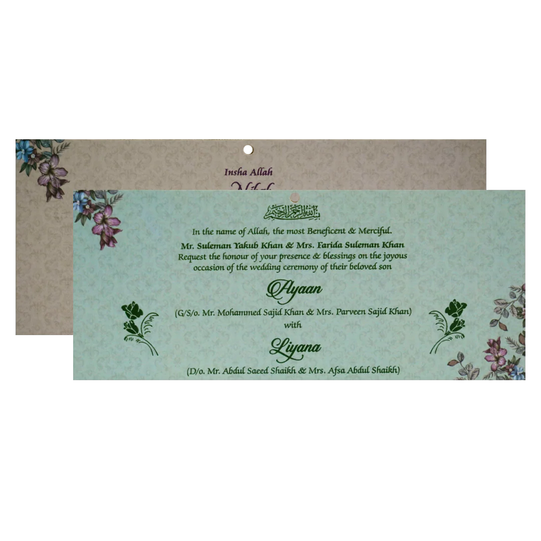 Light Pale Blue MDF invitation-KVN07150 - Image 5