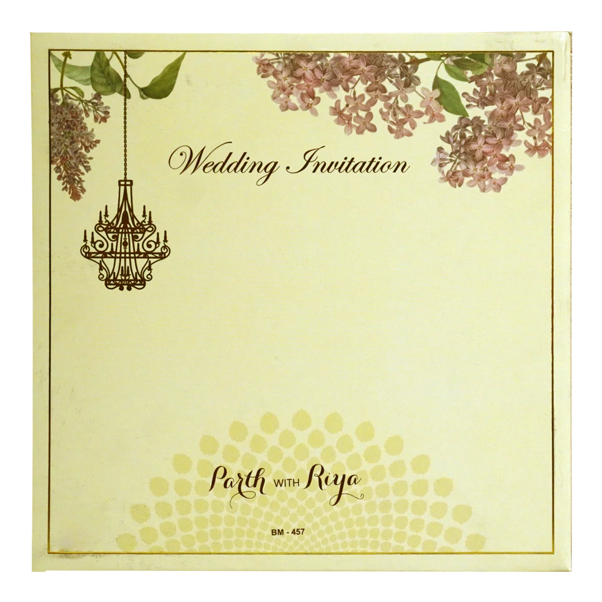 Lime Yellow Premium Marriage Card-KBM04570 - Image 4