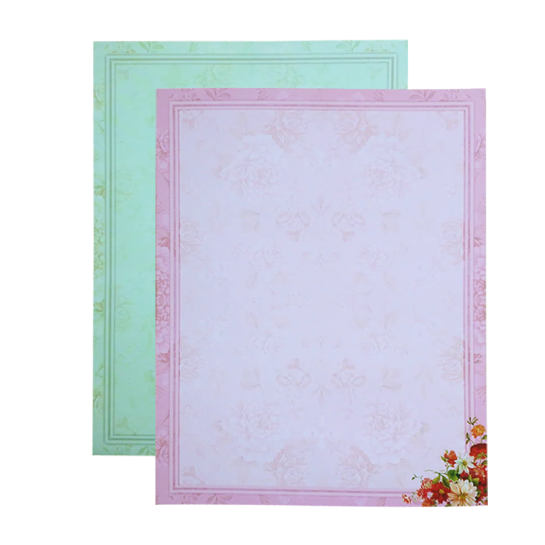 Multicolour Floral Open Door Offset Invitation In Jumbo Size-KNKJ1098 - Image 5