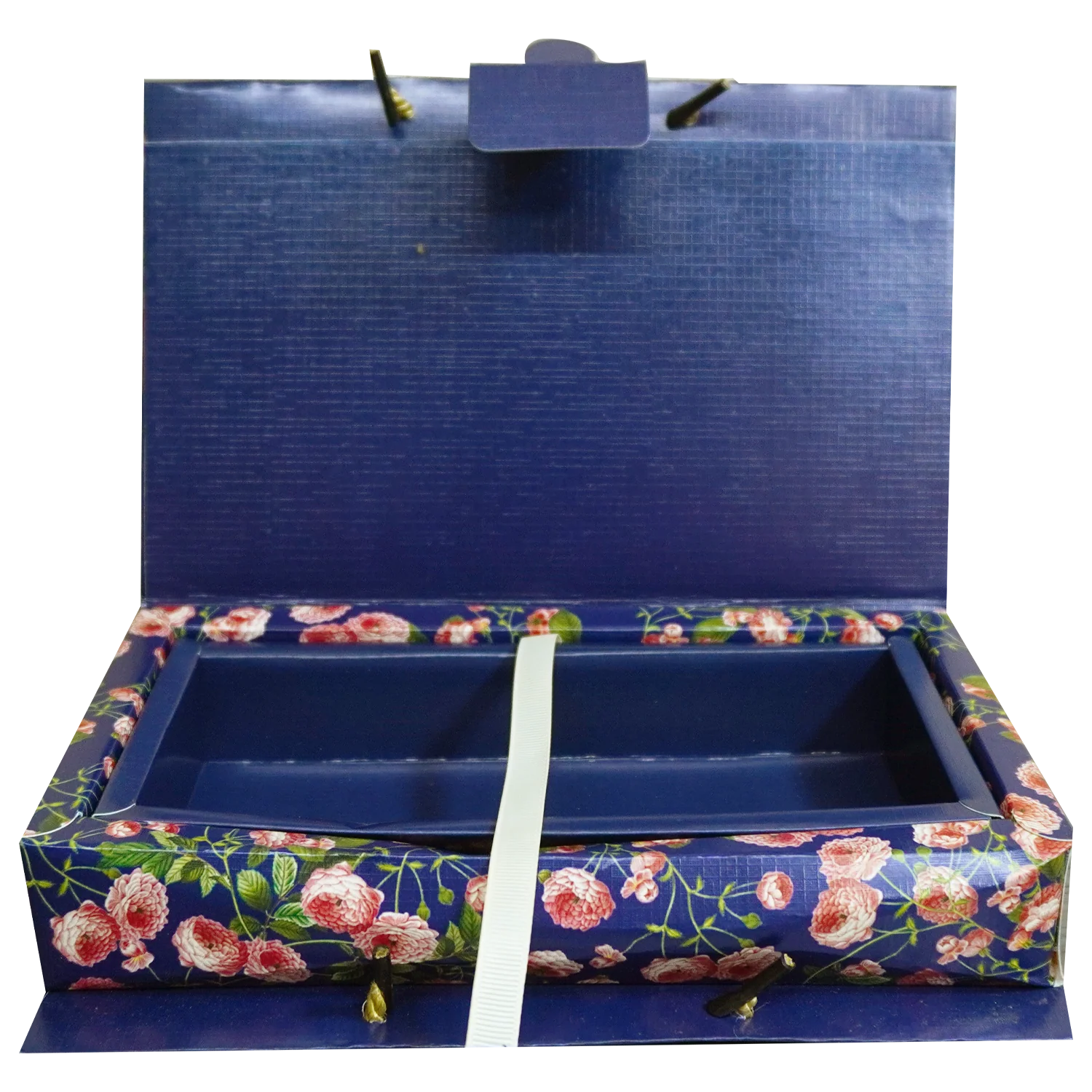Navy Blue Floral Wedding Box-KRC30010 - Image 3