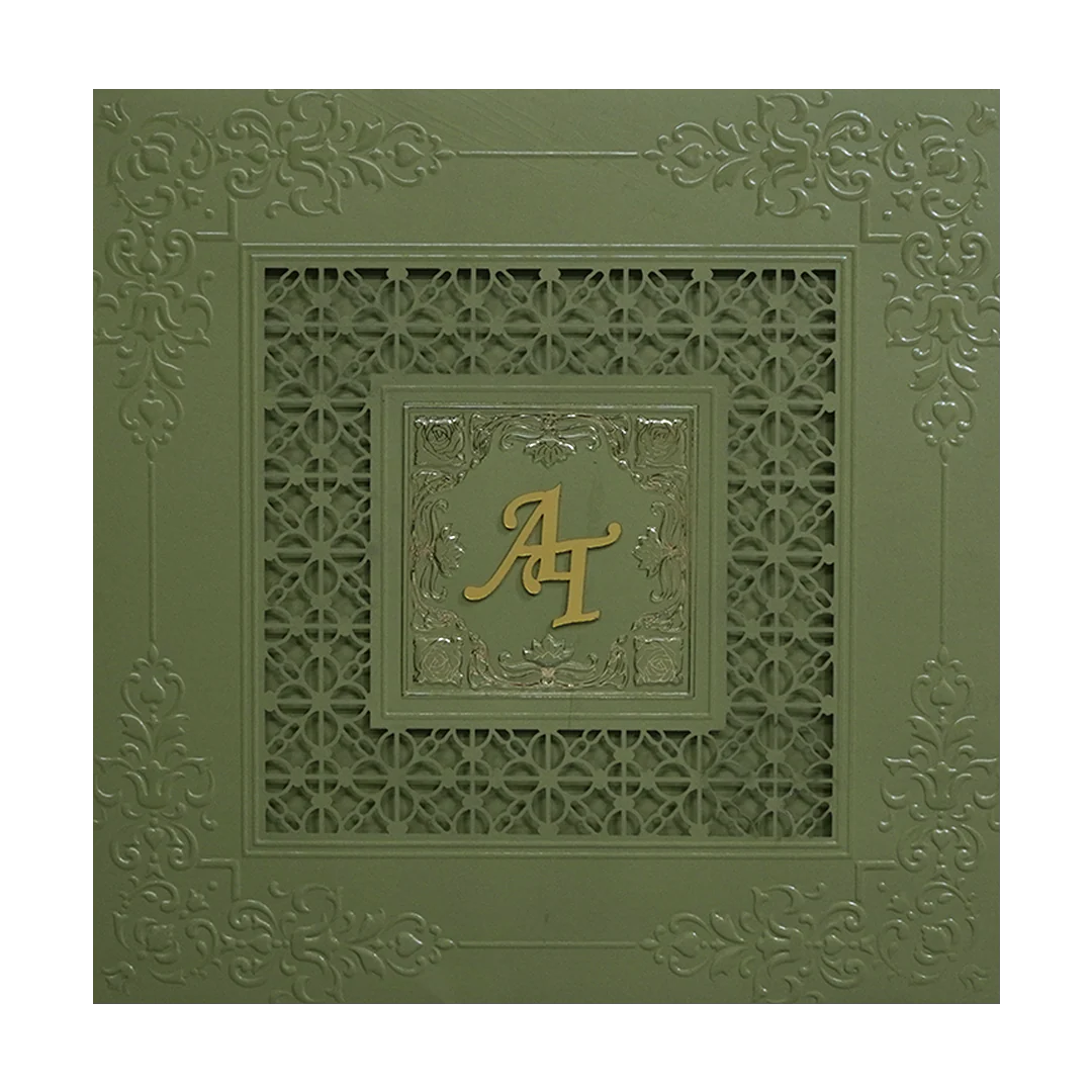 Olive Green MDF Marriage Card-KPR09240 - Image 3