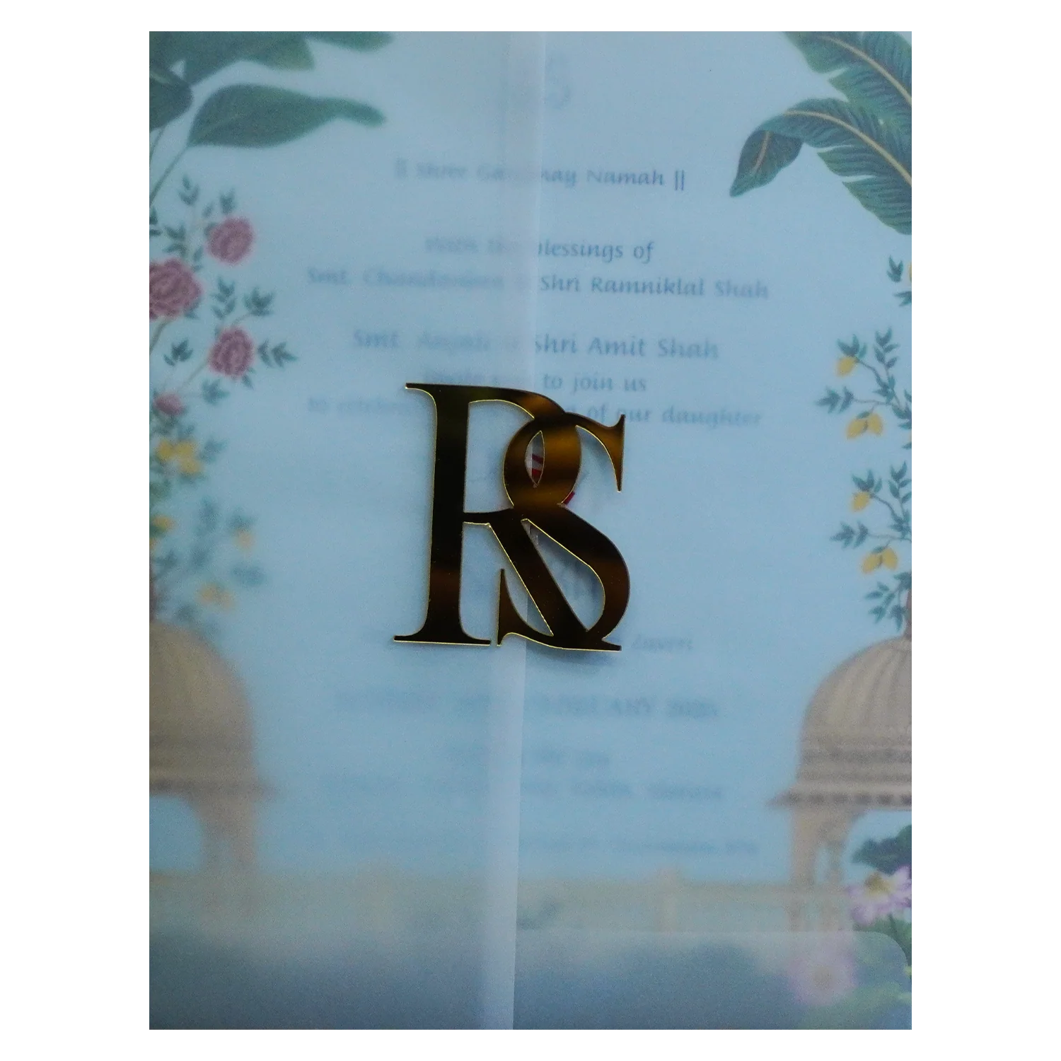 Pale Blue Tracing Sheet Invitation-KRC30180 - Image 3