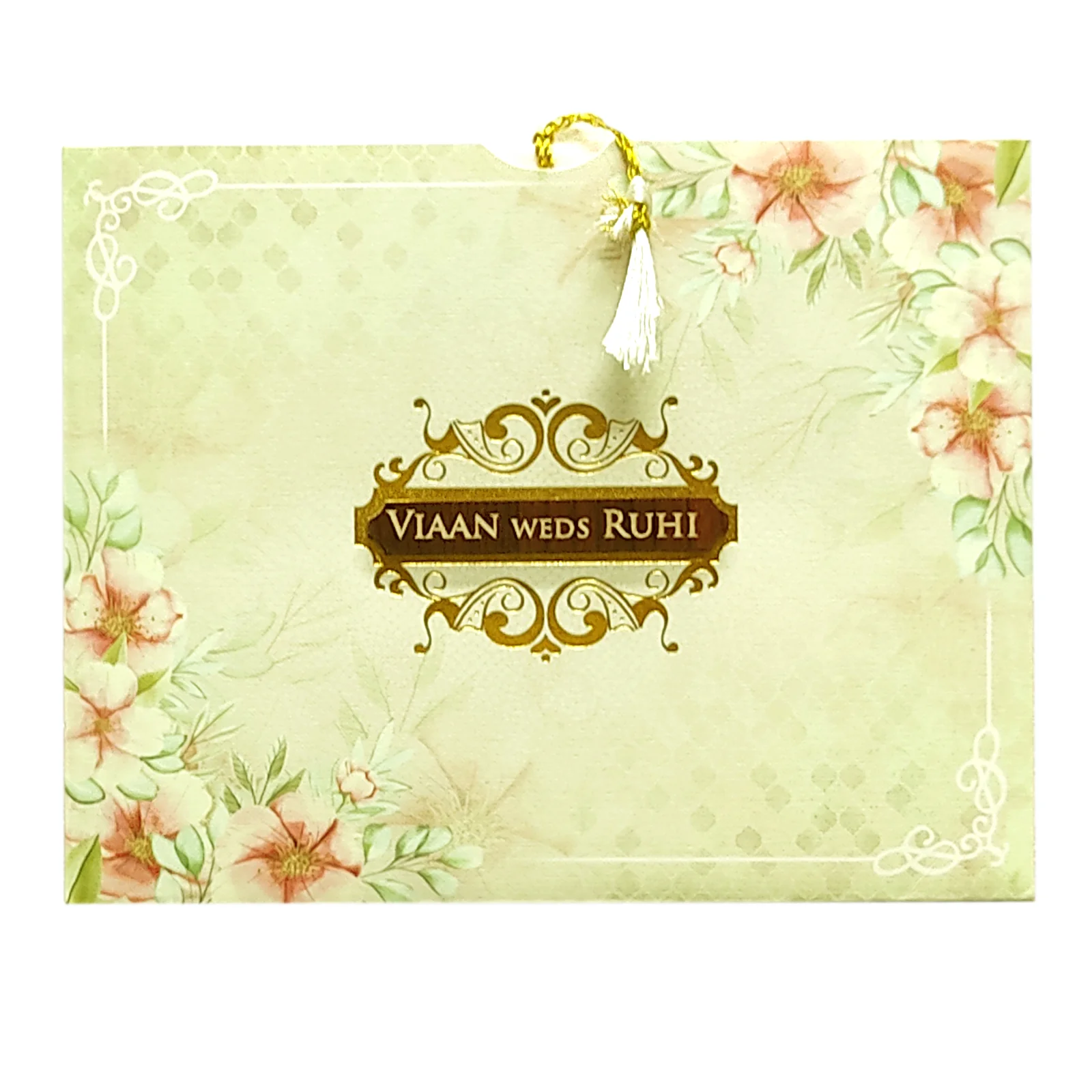 Pale Green Tracing Sheet Invitation-KVN06410 - Image 4