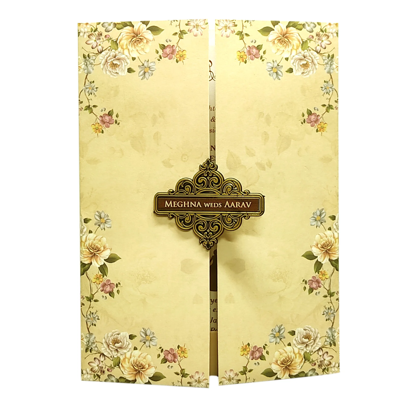 Pale Light Brown Marriage Card-KVN06770 - Image 3