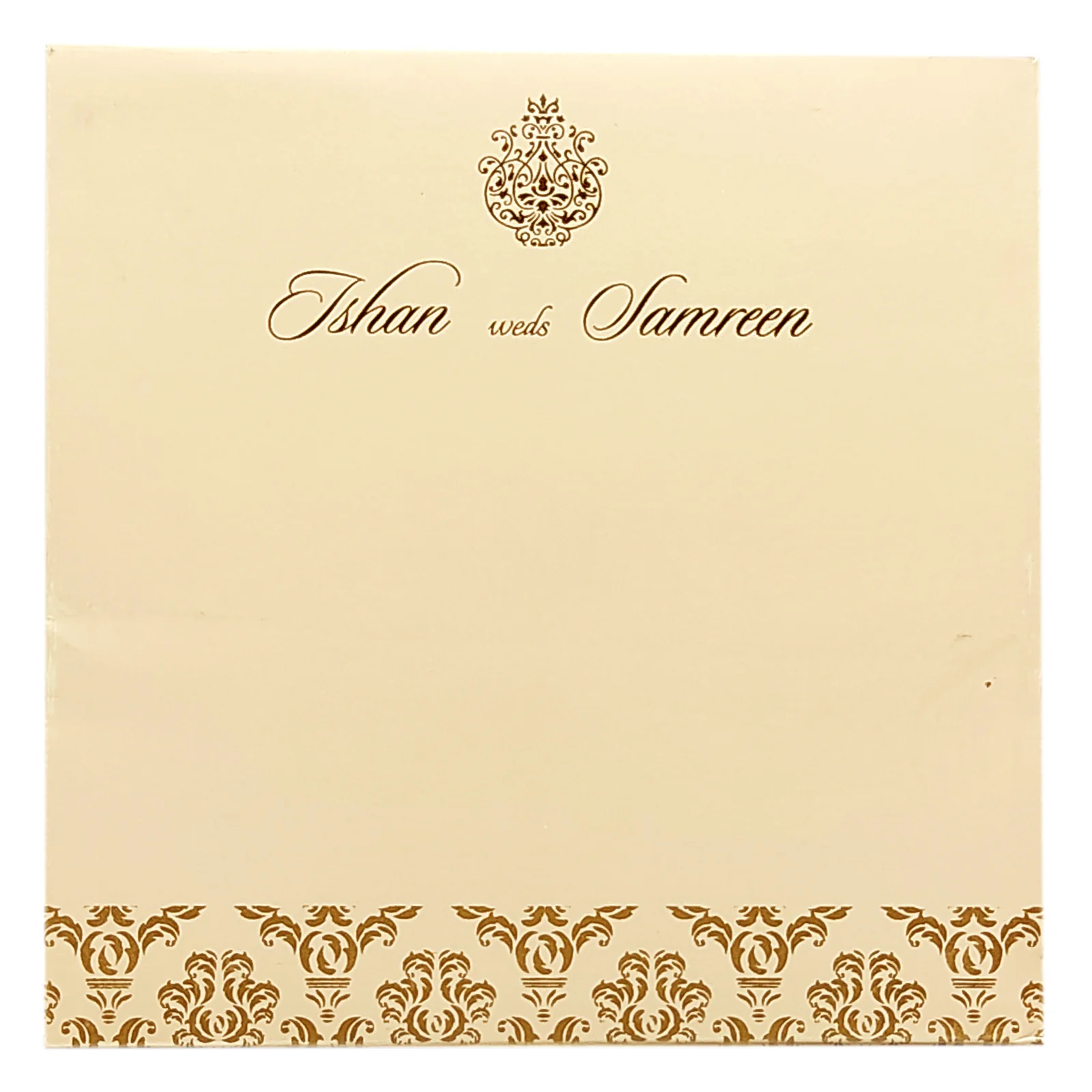 Peach Gold Design Invitation Card-KRC29831 - Image 4